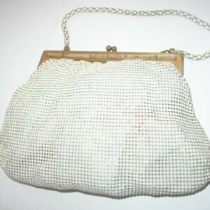 Vintage, Whiting Davis, White Mesh Purse or Handbag