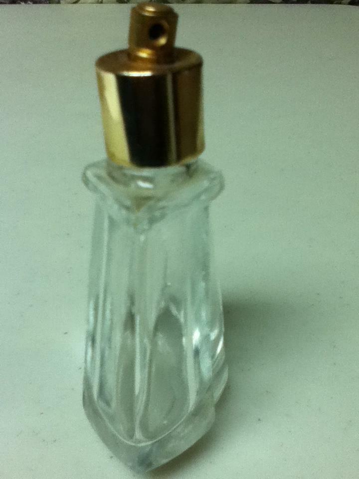 Vintage, Beautiful, Faceted Clear Glass Perfume Bottle, No Puffer