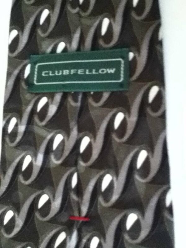 Club Fellow, Olive Green, Italian Silk Neck Tie