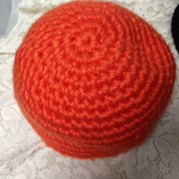 Stunning, Fits All Orange Knitted Hat and Scarf Set