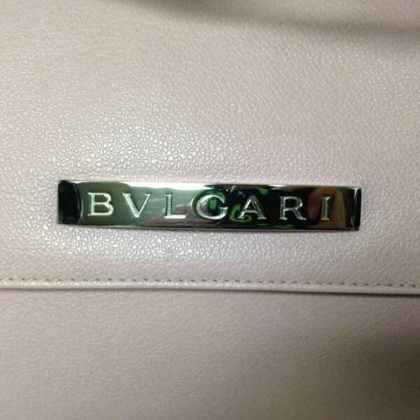 Authentic, Bvlgari Pink Grained Leather ShoulderBag 14in x 7in x 3 in