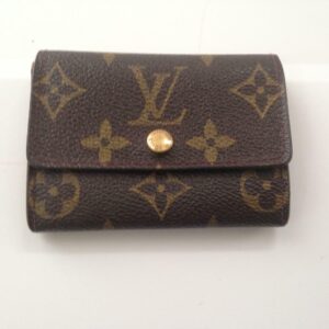 Authentic Louis Vuitton, Brown Mono Coin Purse-Key Case 4in x 3in