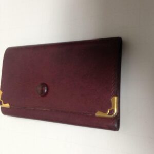 Authentic, Cartier, Rare, Burgundy Leather 6 Hooks Key Case 4.25in x 2.75in