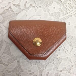 1997 Hermes Tan Leather Accessory Coin Wallet