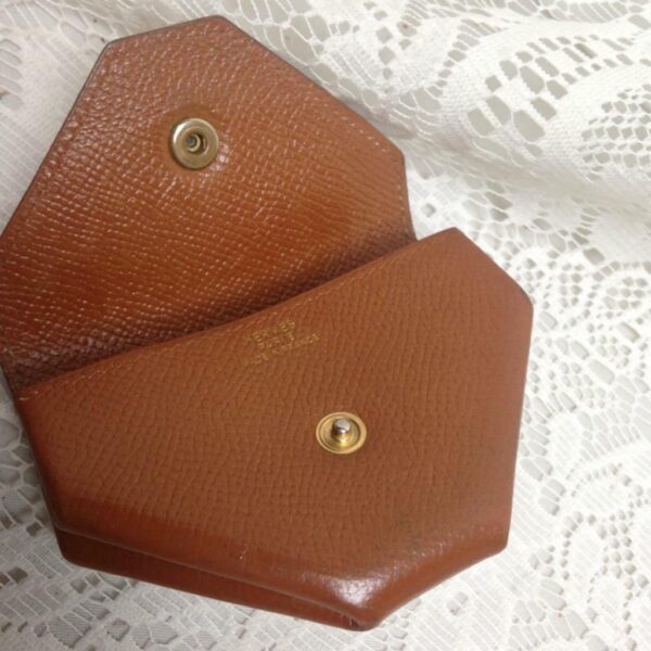 1997 Hermes Tan Leather Accessory Coin Wallet