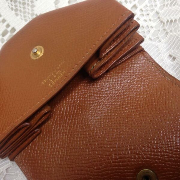 1997 Hermes Tan Leather Accessory Coin Wallet