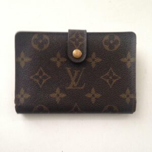 Louis Vuitton Brown Mono Compact Kisslock Bifold Wallet 5.5inx4in (SD0922)