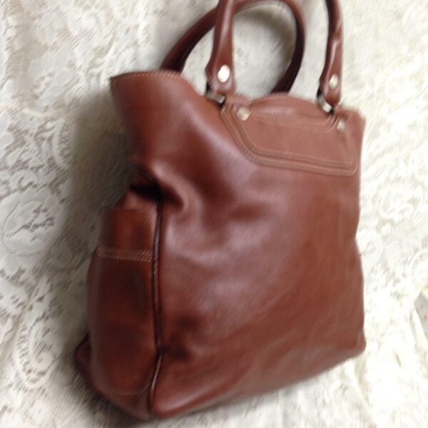 Celine Brown Leather Large Shoulder-Hand Bag-Tote 13in x 13in x 5in