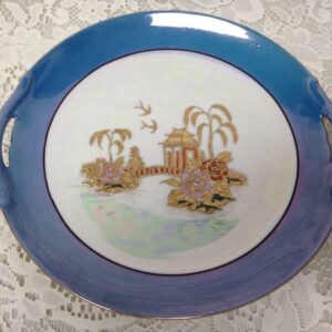 1920s Japan, Noritake-Moriyama, Variant, Gaudy Blue Willow 10in Serving Plate