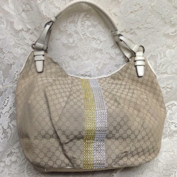 Celine, Beige Mono Canvas Handbag 16in x 12in x 4in