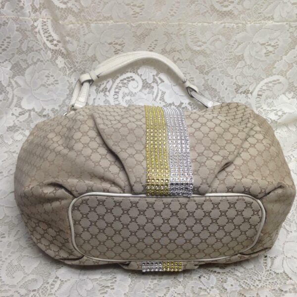 Celine, Beige Mono Canvas Handbag 16in x 12in x 4in