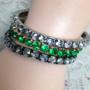 3pc Multi-color Rhinestone Bracelet