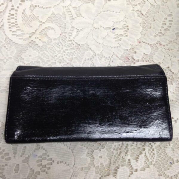 Authentic, Gucci Black Leather Long Bi-fold Wallet 7in x 4in