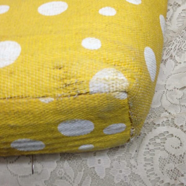 Sun n Sand Large Yellow Polka Dot Tote Shoulder Bag 22in x 14in x 5in