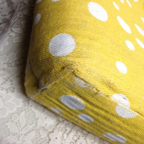 Sun n Sand Large Yellow Polka Dot Tote Shoulder Bag 22in x 14in x 5in