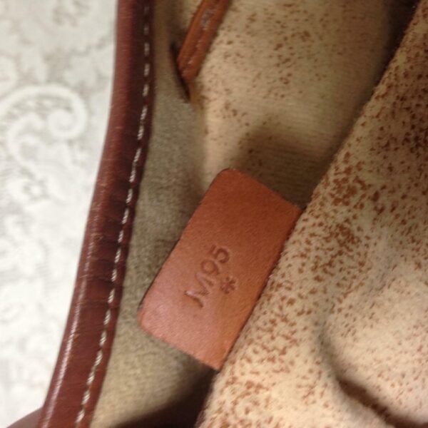 Celine, Paris, Italy Brown Macadam Bucket Drawstring Shoulder Bag 12in x 10in x