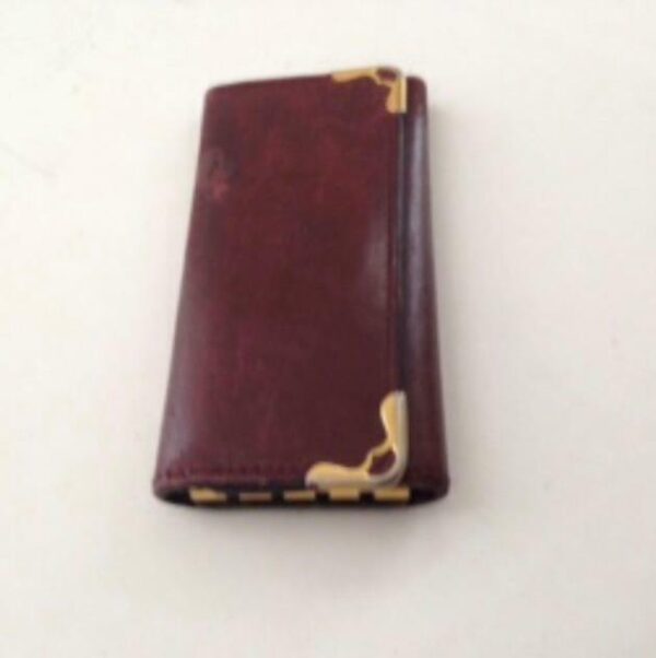 Authentic, Rare, Cartier Burgundy Leather 4 Hooks Key Case 3.75in x 1.75in