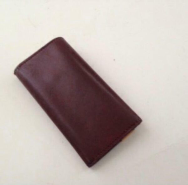 Authentic, Rare, Cartier Burgundy Leather 4 Hooks Key Case 3.75in x 1.75in