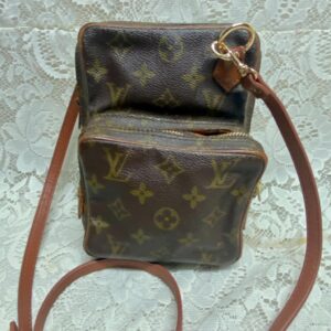 Authentic, Louis Vuitton Brown Mono Amazon PM Handbag-Crossbody 7in x 5in x 5in