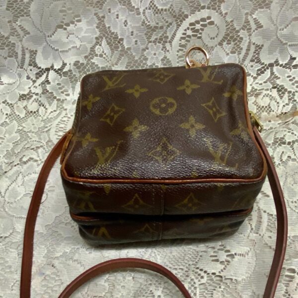 Authentic, Louis Vuitton Brown Mono Amazon PM Handbag-Crossbody 7in x 5in x 5in