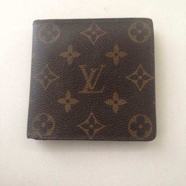 Authentic Louis Vuitton Brown Mono Mens Wallet 4in x 4in (CA0976)