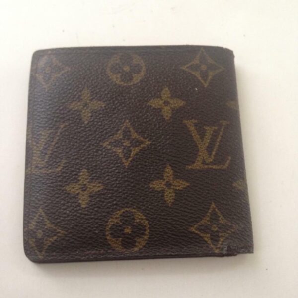 Authentic Louis Vuitton Brown Mono Mens Wallet 4in x 4in (CA0976)