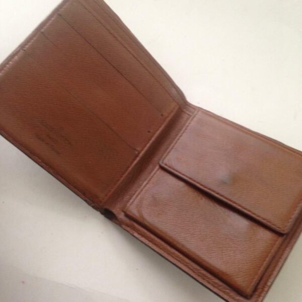 Authentic Louis Vuitton Brown Mono Mens Wallet 4in x 4in (CA0976)