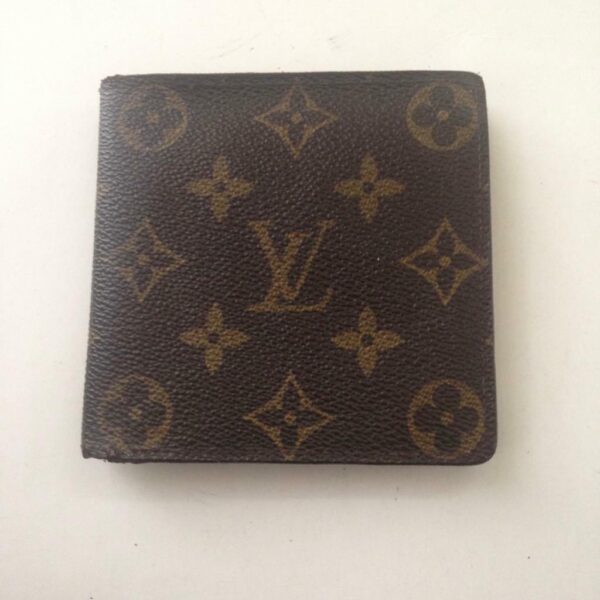 Authentic Louis Vuitton Brown Mono Mens Wallet 4in x 4in (CA0976)