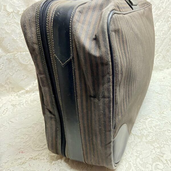 Vintage, Rare, Fendi, Pequin Stripe Large Luggage 23in x 14in x 7in