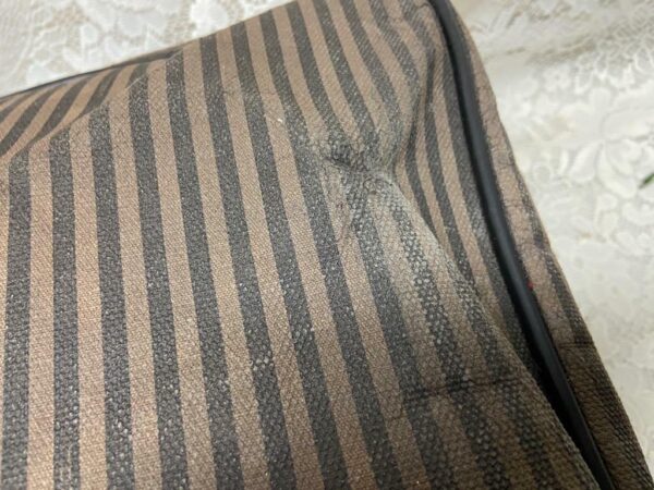 Vintage, Rare, Fendi, Pequin Stripe Large Luggage 23in x 14in x 7in