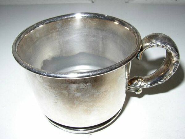 Antique, 19th C, Quadruple Plate, Warren Silver Plate Co., Cup and Saucer