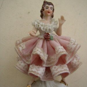 Vintage, Dresden, Germany Elegant Lady Figurine