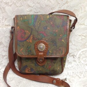 Vintage Golfana Italy Crossbody Bag 8in x 6.5in x 2in