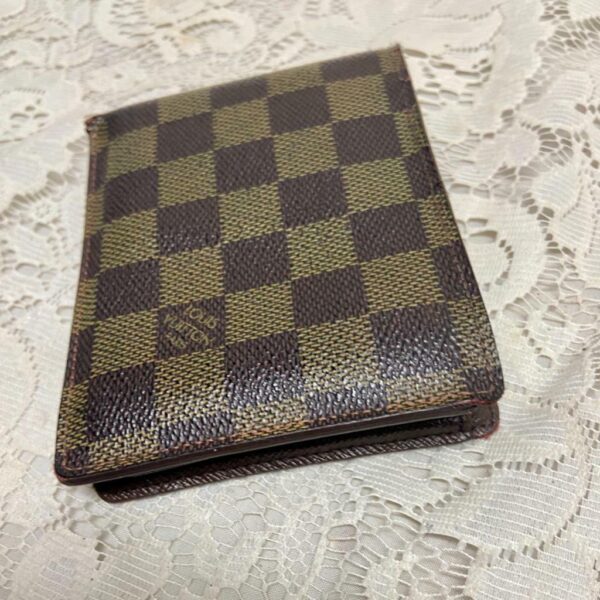 Vintage, Authentic Louis Vuitton Famier Ebene Mens Credit Wallet 5in x 4in