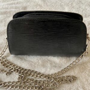 Louis Vuitton Black Epi Leather Small Cosmetic Pouch-Crossbody 6.5in x 4in x 2.5