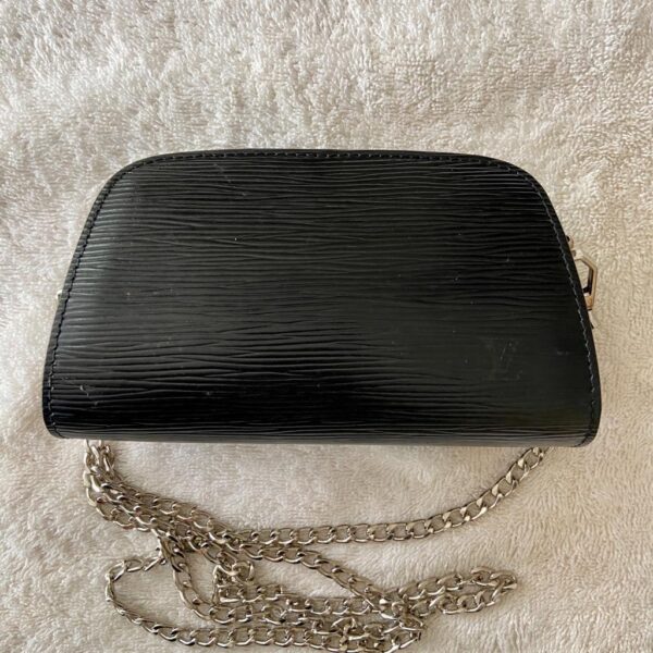 Louis Vuitton Black Epi Leather Small Cosmetic Pouch-Crossbody 6.5in x 4in x 2.5