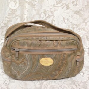 Etro, Italy, Jacquard Paisley Handbag 10in x 6in x 6in