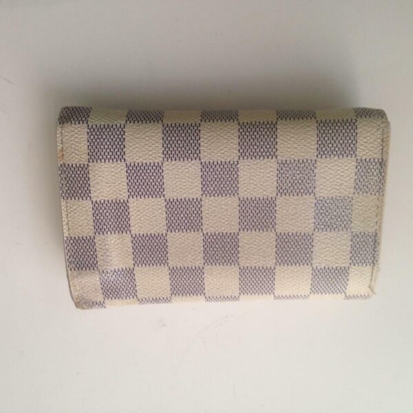 Authentic Louis Vuitton Damier Azur Compact Bifold Wallet 5in x 4in (CA2008)