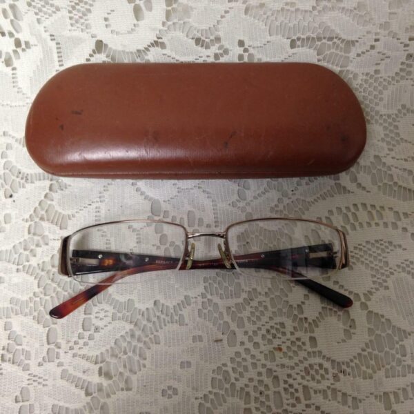 Versace, Italy, Bif-focal, Reading Eye Glasses Frame with Original Case