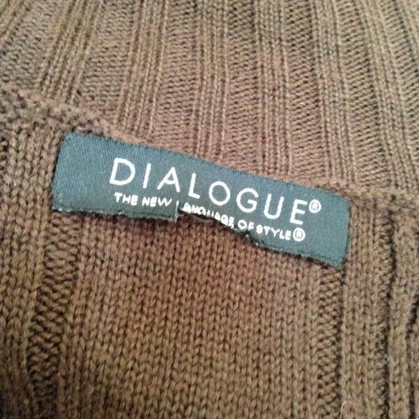 Vintage Dialogue Brown Swing, Sweater, Shawl Cape (OS)