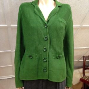 Jones of New York Collection Green Sweater Cardigan (L)