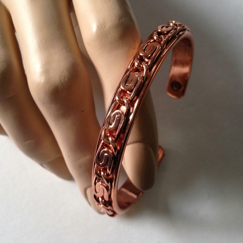 Vintage, Beautiful, 7inch Copper Cuff Bangle Bracelet