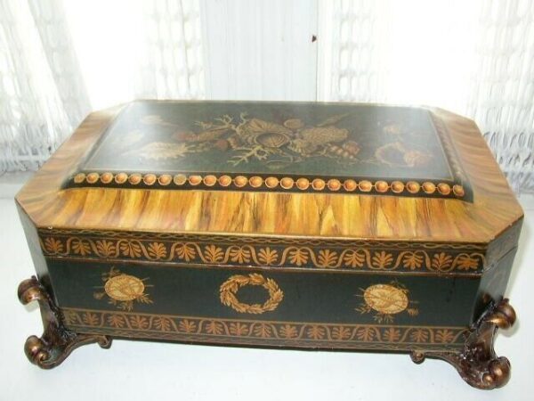 Fabulous, Large, Heavy, Document, Gold Coins, Treasure or Jewelry Casket