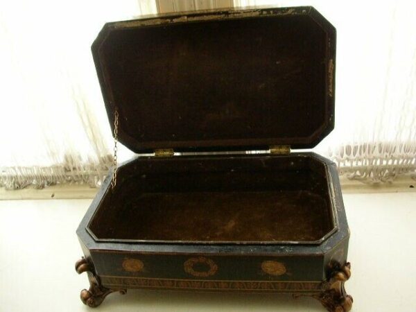 Fabulous, Large, Heavy, Document, Gold Coins, Treasure or Jewelry Casket