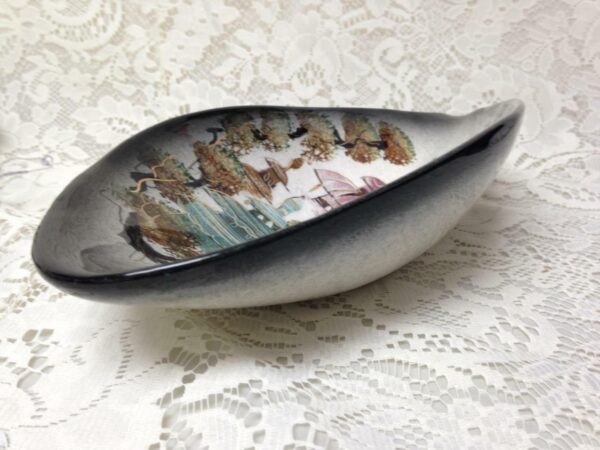 Vintage, Sascha Brastoff, California Art Bowl, Gaudy Blue Willow, 14in x 6in