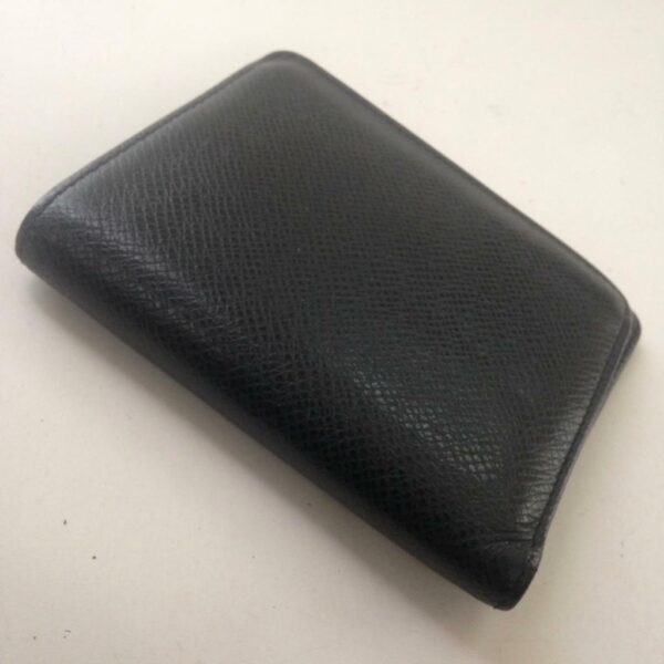 Authentic Louis Vuitton Black Taiga Leather Mens Wallet 4in x 4in (MI1017)