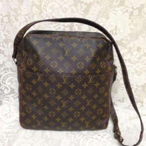 Vintage, Louis Vuitton Brown Mono Shoulder Bag 12.5in x 12in x 4.5in