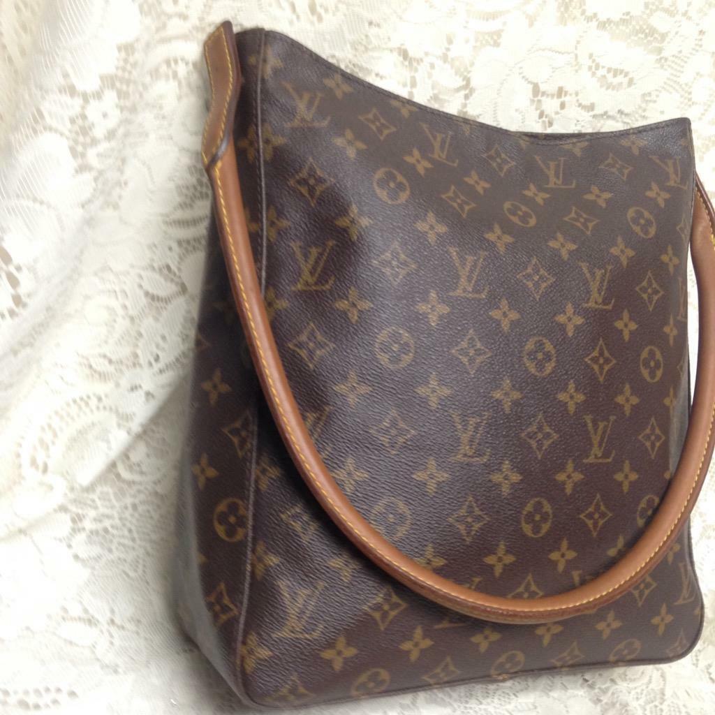 Louis Vuitton Brown Mono Coated Canvas GM Looping Shoulder Bag12.5in x 11in x4in