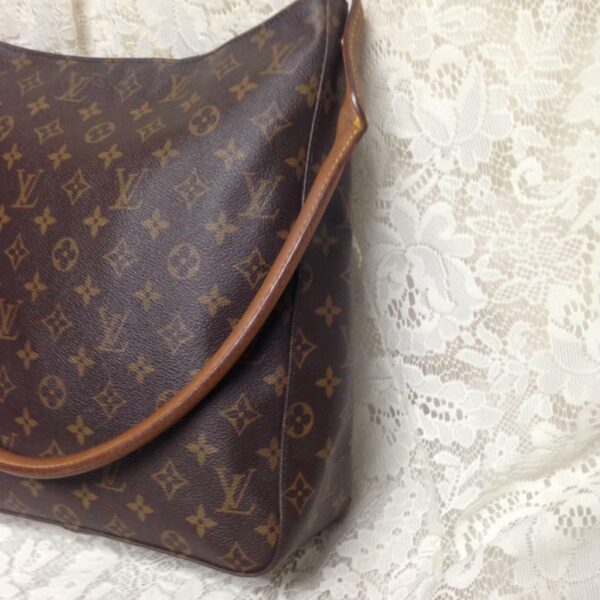 Louis Vuitton Brown Mono Coated Canvas GM Looping Shoulder Bag12.5in x 11in x4in