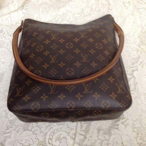 Louis Vuitton Brown Mono Coated Canvas GM Looping Shoulder Bag12.5in x 11in x4in